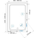 Душевой уголок RGW Classic CL-44-B (885-900)x(1185-1200)x1850, профиль черный