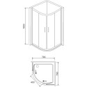 Душевой уголок RGW Classic CL-51 (765-790)x(765-790)x1850 профиль хром