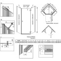 Душевой уголок Radaway Essenza New PTJ 80х100 R