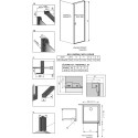 Душевой уголок Radaway Nes Black KDJ I Frame 90x100 R