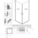 Душевой уголок Radaway Nes KDD I 100x80