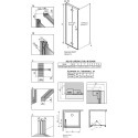 Душевой уголок Radaway Nes KDJ B 100x100 L