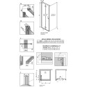 Душевой уголок Radaway Nes KDJ B 100x75 L