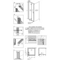 Душевой уголок Radaway Nes KDJ B 100x90 L