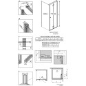 Душевой уголок Radaway Nes KDJ B 80x80 R