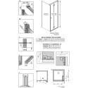 Душевой уголок Radaway Nes KDJ B 90x100 R