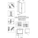 Душевой уголок Radaway Nes KDJ II 100x75 L