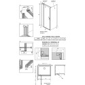 Душевой уголок Radaway Nes KDJ II 110x90 L