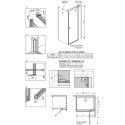 Душевой уголок Radaway Nes KDJ II 80x100 R