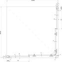 Душевой уголок Ravak BLRV2K 90х90, Transparent, профиль хром + средство для ванн и защитное средство