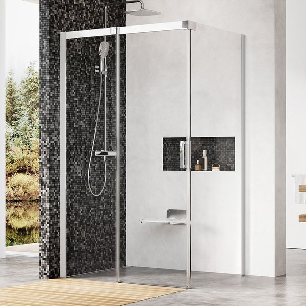 Душевой уголок Ravak MSDPS 120х80 L Transparent, профиль хром