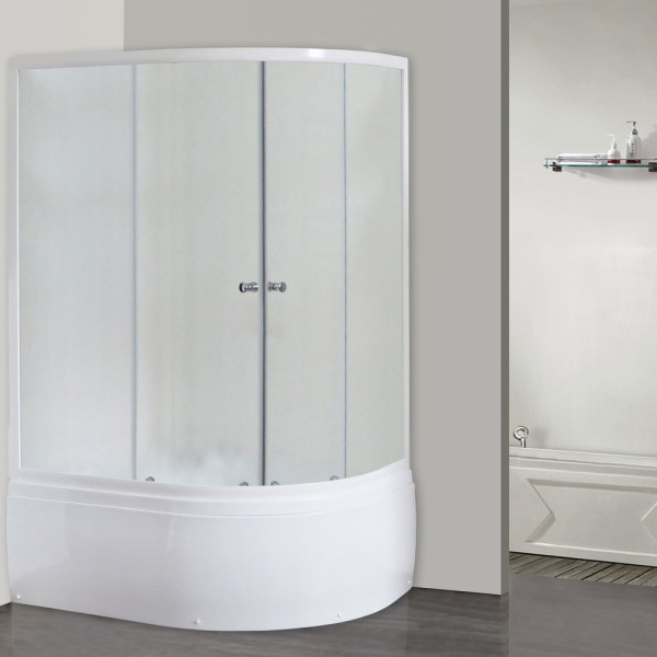 Душевой уголок Royal Bath RB 8120BK-C-L с поддоном