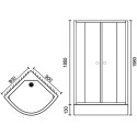 Душевой уголок Royal Bath RB 90HK-C-CH с поддоном