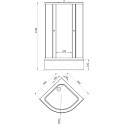 Душевой уголок Triton Рио 90x90 см