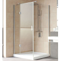 Душевой уголок Vegas Glass AFP-Fis Lux 120*100 08 01 L профиль глянцевый хром, стекло прозрачное