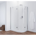 Душевой уголок Vegas Glass AFS-F 110*100 08 01 L профиль глянцевый хром, стекло прозрачное