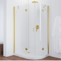 Душевой уголок Vegas Glass AFS-F 110*90 09 01 L профиль золото, стекло прозрачное