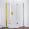Душевой уголок Vegas Glass AFS-F 120*100 09 01 R профиль золото, стекло прозрачное