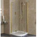 Душевой уголок Vegas Glass AFS Lux 80 09 01 профиль золото, стекло прозрачное