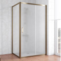 Душевой уголок Vegas Glass ZP+ZPV 100*70 05 10 профиль бронза, стекло сатин