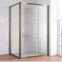 Душевой уголок Vegas Glass ZP+ZPV 110*100 05 02 профиль бронза, стекло шиншилла