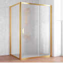 Душевой уголок Vegas Glass ZP+ZPV 130*100 09 02 профиль золото, стекло шиншилла