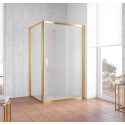 Душевой уголок Vegas Glass ZP+ZPV 130*70 09 10 профиль золото, стекло сатин