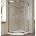 Душевой уголок Vegas Glass ZS-F 110*100 08 01 профиль глянцевый хром, стекло прозрачное