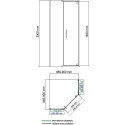 Душевой уголок Wasserkraft Leine 35P11 90x90 см