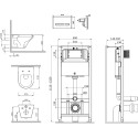 Комплект AM.PM Inspire IS450A38.501700 с сиденьем микролифт, сенсорная кнопка