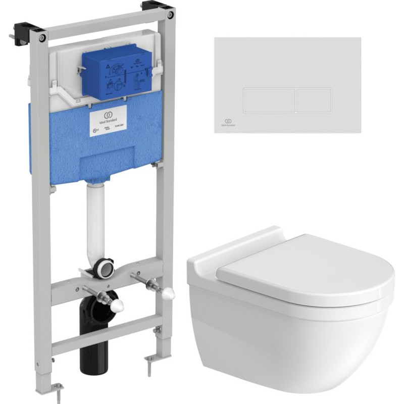 Комплект Duravit Starck 3 45270900A1 комплект + Система инсталляции для унитазов Ideal Standard Prosys Frame + кнопка смыва