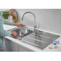 Комплект Grohe Concetto 31570SD0 Мойка кухонная K400 31566SD0 + Смеситель Concetto 32663001 для кухонной мойки