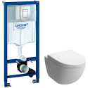 Комплект Grohe Rapid SL 38772001 3 в 1 с кнопкой смыва + Чаша для унитаза + Крышка-сиденье