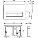 Комплект Roca Gap 893104100 подвесной унитаз + инсталляция + кнопка