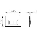 Комплект VitrA Arkitekt 9005B003-7211 кнопка хром