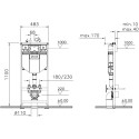 Комплект  VitrA Uno 9773B003-7206 подвесной унитаз + инсталляция + кнопка + Гигиенический душ D&K Paulinus Rhein DA1464501 со смесителем, С ВНУТРЕННЕЙ ЧАСТЬЮ