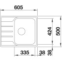 Комплект  Мойка кухонная Blanco Lemis 45 S-IF Mini 525115 + Смеситель Blanco Daras 524179 для кухонной мойки