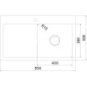 Комплект  Мойка кухонная Oulin OL-FTR102R + Смеситель Oulin OL-8073 для кухонной мойки