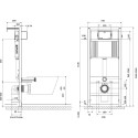 Комплект  Унитаз подвесной Cersanit Carina XL Clean On DPL EO slim + Система инсталляции для унитазов Cersanit Aqua Prime P 50Z + Кнопка смыва Cersani