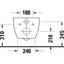 Комплект  Унитаз подвесной Duravit Architec 45720900A1 + Система инсталляции для унитазов AlcaPlast AM101/1120-4:1RS M1720-1-001