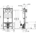 Комплект  Унитаз подвесной Duravit Architec 45720900A1 + Система инсталляции для унитазов AlcaPlast AM101/1120-4:1RS M1720-1-001