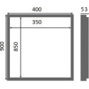 Люк настенный Люкер AL-KR 90x40