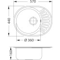 Мойка кухонная Alveus Ciklo 1123826