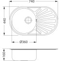 Мойка кухонная Alveus Ciklo 1123986