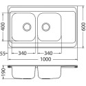 Мойка кухонная Alveus Classic Pro 80 1130472