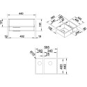 Мойка кухонная Blanco Claron 340/180-U L