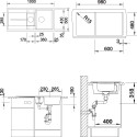 Мойка кухонная Blanco Metra 6 стиль бетон