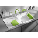 Мойка кухонная Blanco Sity XL 6 S белая, аксессуары киви