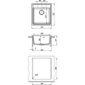 Мойка кухонная Dr. Gans Nika 470 серая