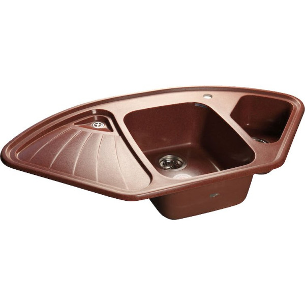 Мойка кухонная GranFest Corner C-1040 E красный марс